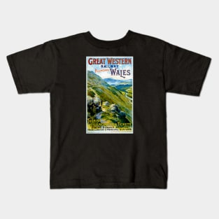 Wales Great Western Railway - Vintage Travel Kids T-Shirt